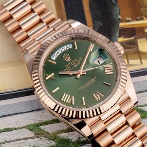 rolex day date olive|rolex day date models.